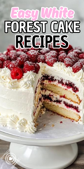 Easy White Forest Cake