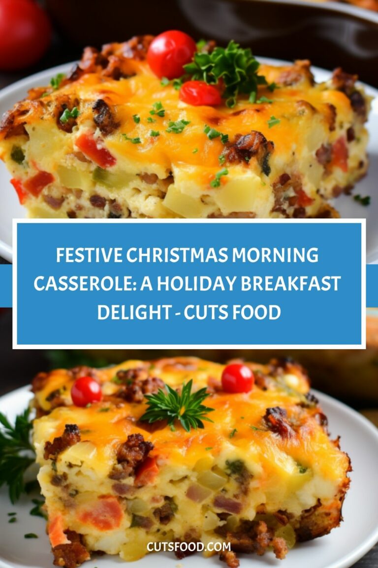 Festive Christmas Morning Casserole: A Holiday Breakfast Delight – Cuts Food