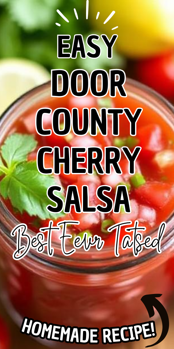 Easy Door County Cherry Salsa