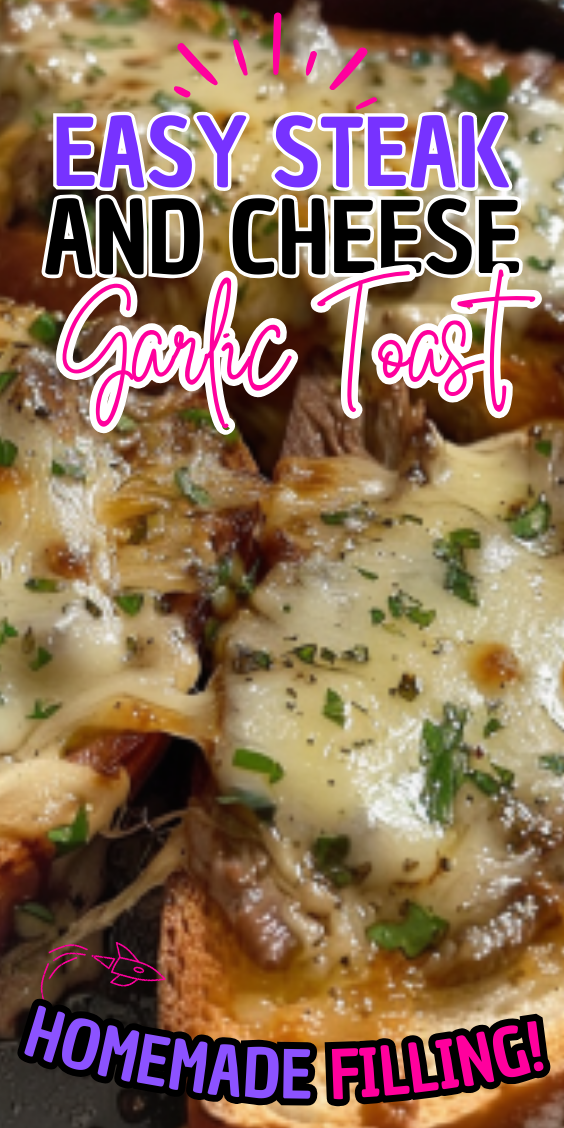Easy Steak and Cheese Garlic Toast