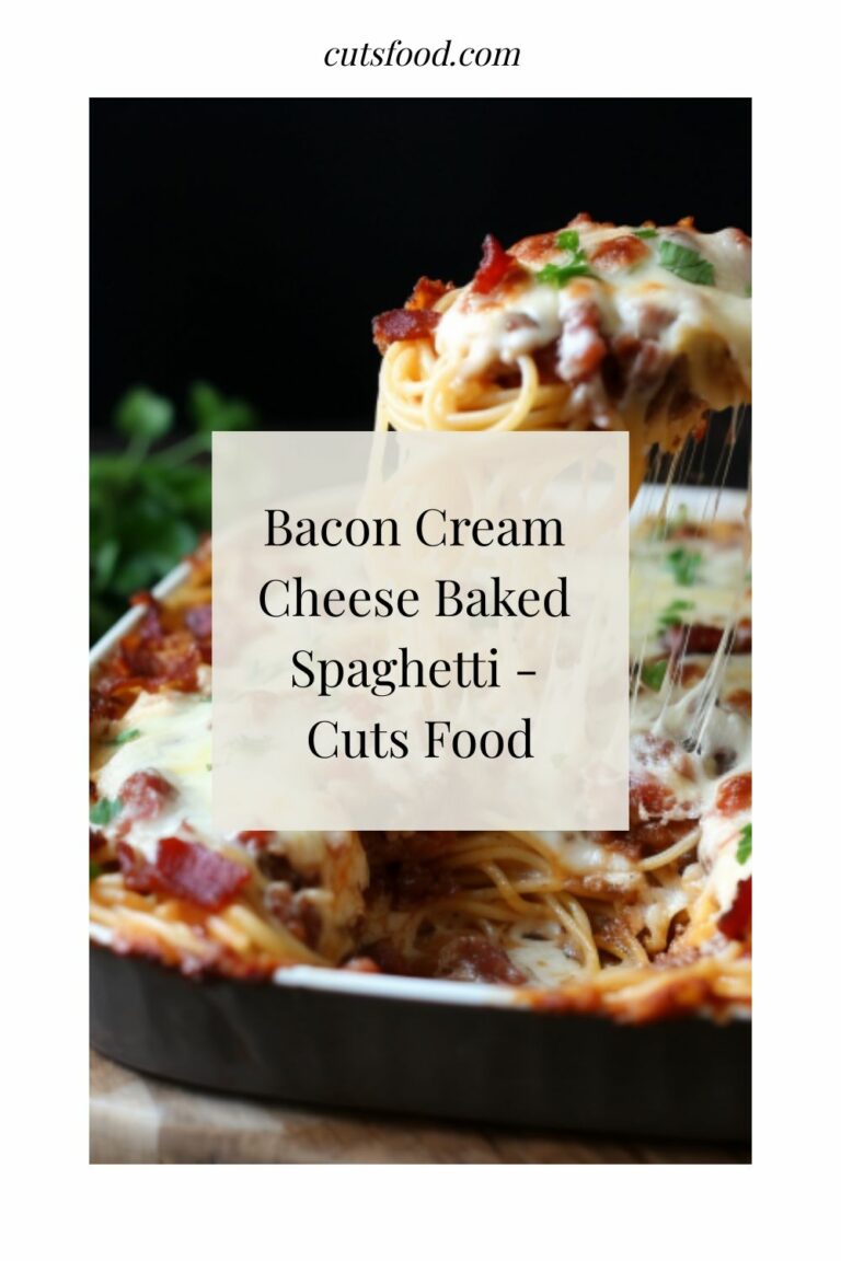 Bacon Cream Cheese Baked Spaghetti – Cuts Food