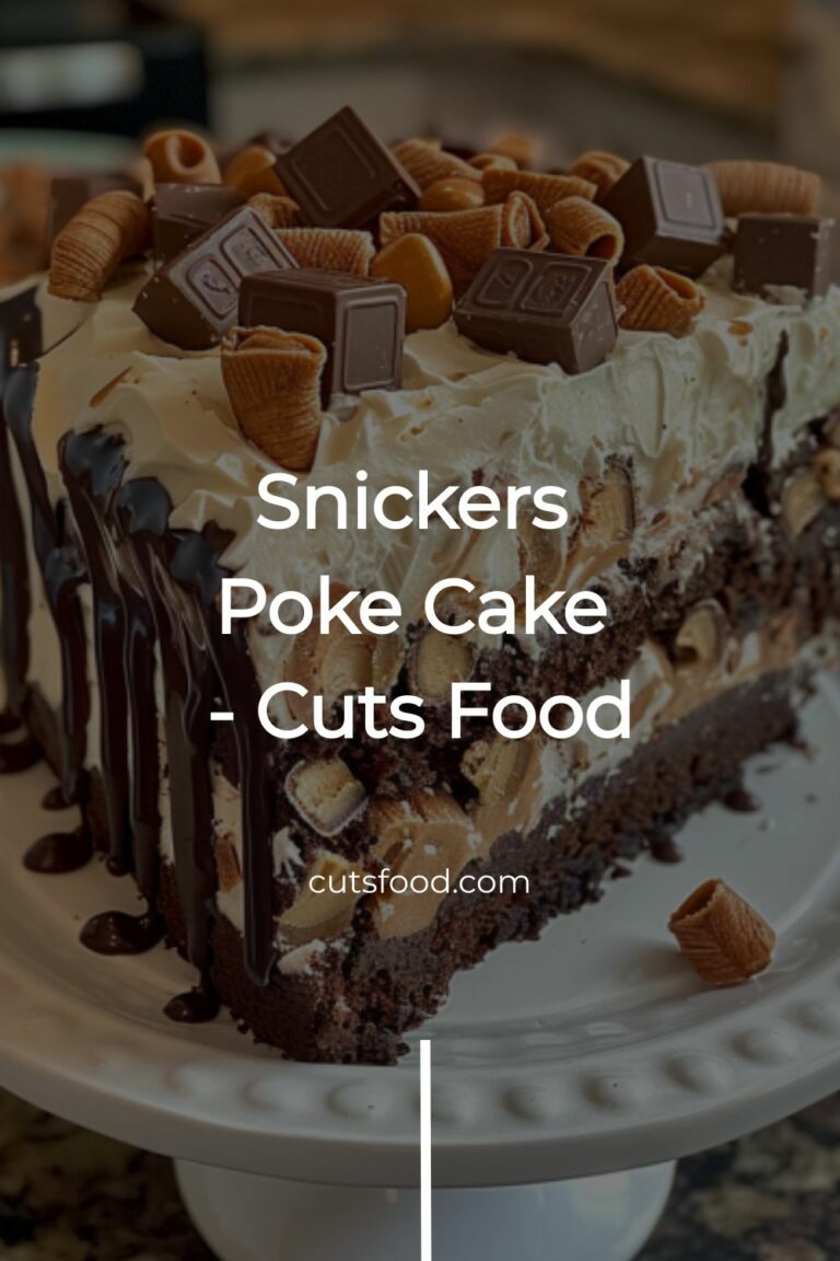 Snickers Poke Cake – Cuts Food