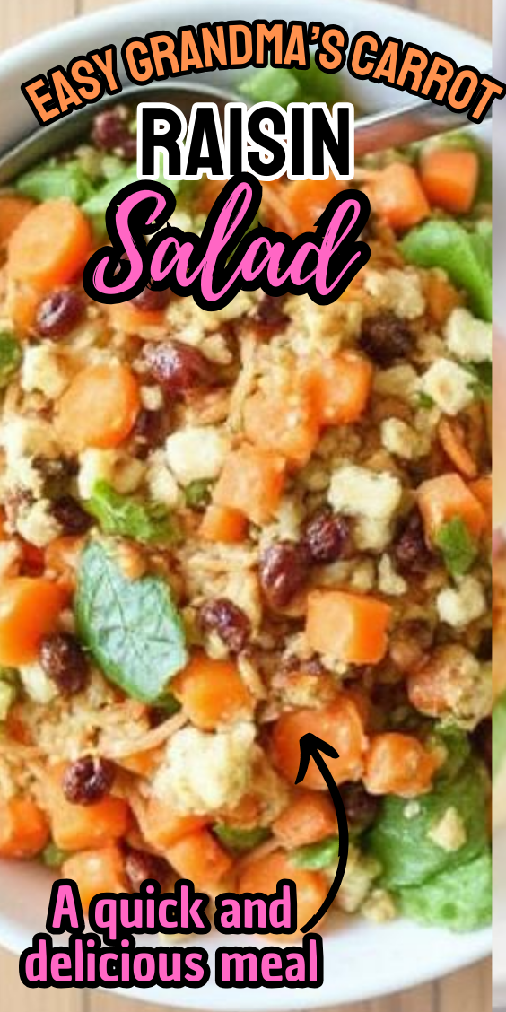 Easy Grandma’s Carrot Raisin Salad