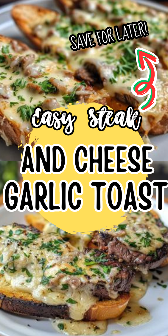 Easy Steak and Cheese Garlic Toast