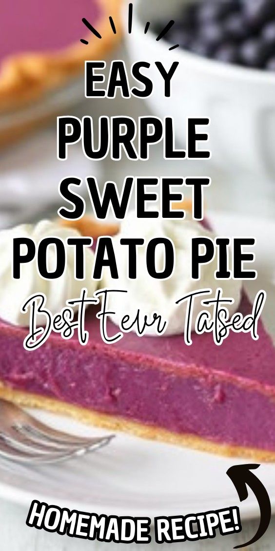 Easy Purple Sweet Potato Pie