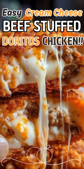 Easy Cream Cheese and Beef Stuffed Doritos Chicken