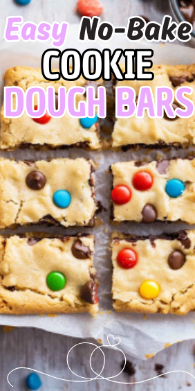 Easy No-Bake Cookie Dough Bars