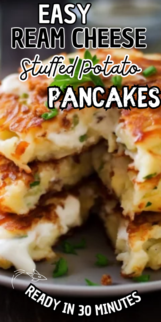 Easy Cream Cheese Stuffed Potato Pancakes