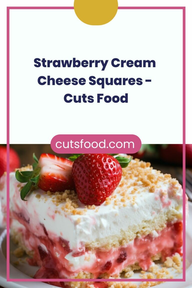 Strawberry Cream Cheese Squares – Cuts Food