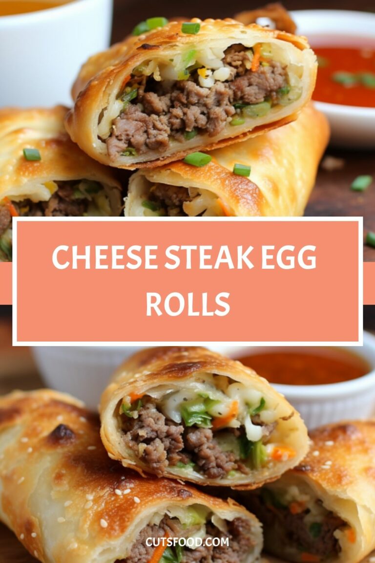 Cheese Steak Egg Rolls