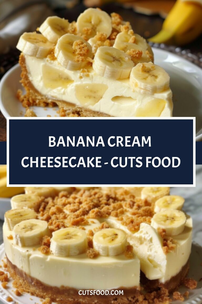 Banana Cream Cheesecake – Cuts Food