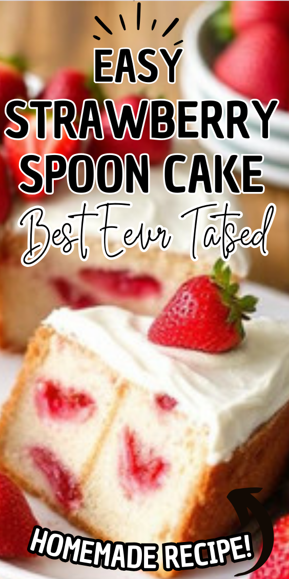 Easy Strawberry Spoon Cake