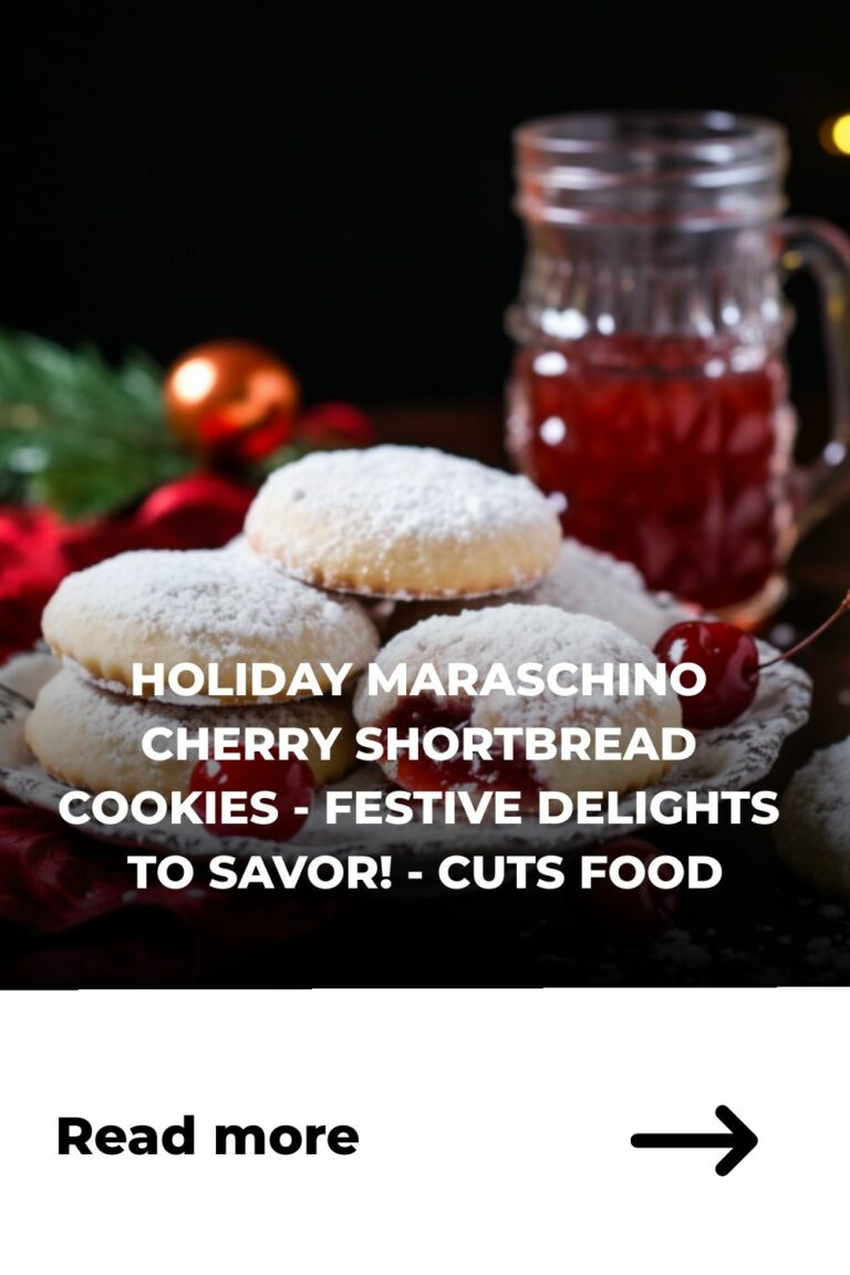Holiday Maraschino Cherry Shortbread Cookies – Festive Delights to Savor! – Cuts Food