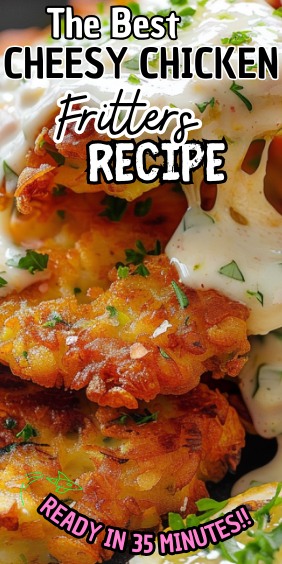 Cheesy Chicken Fritters