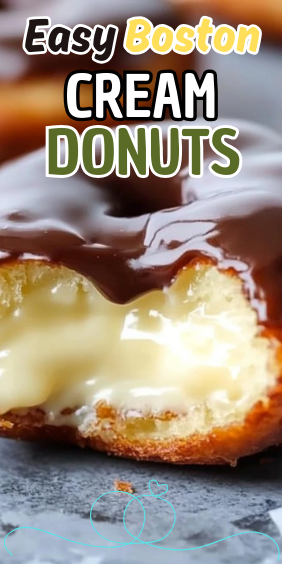 Easy Boston Cream Donuts