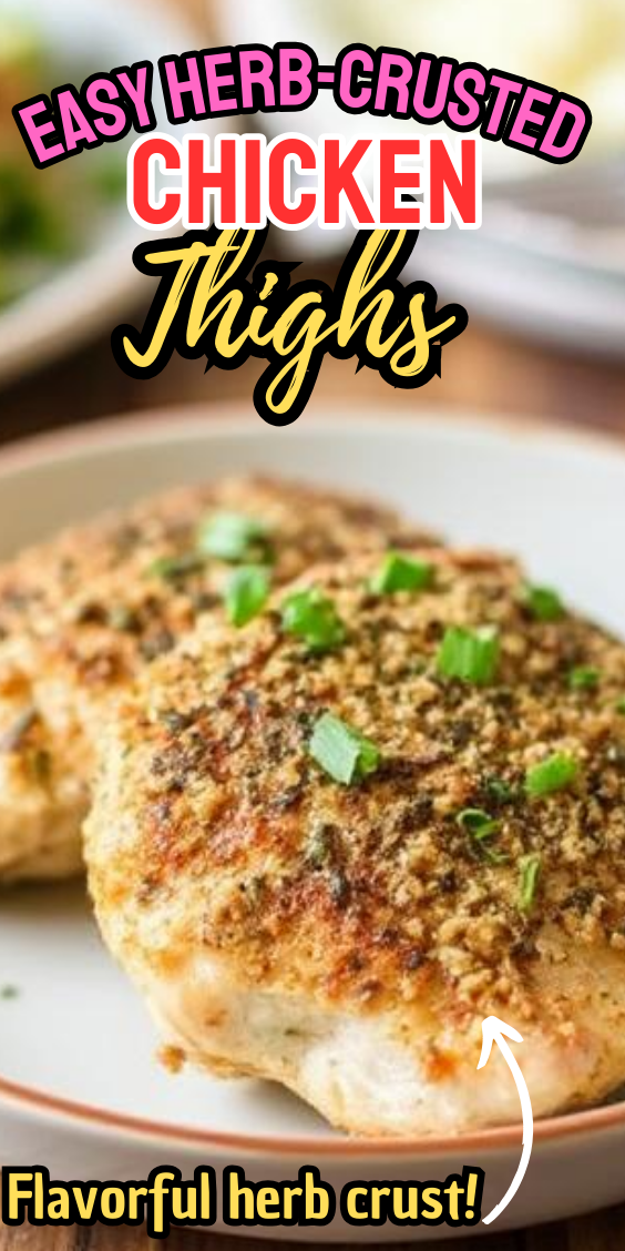Easy Herb-Crusted Chicken Thighs