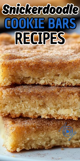Easy Snickerdoodle Cookie Bars