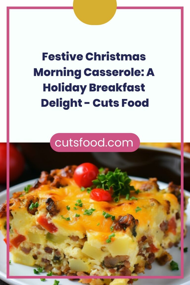 Festive Christmas Morning Casserole: A Holiday Breakfast Delight – Cuts Food