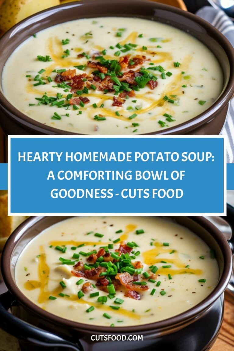 Hearty Homemade Potato Soup: A Comforting Bowl of Goodness – Cuts Food