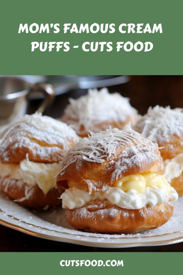 MOM’S FAMOUS CREAM PUFFS – Cuts Food