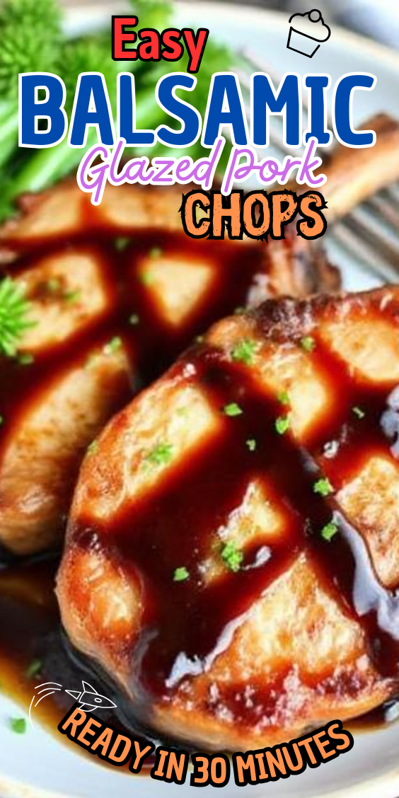 Easy Balsamic Glazed Pork Chops