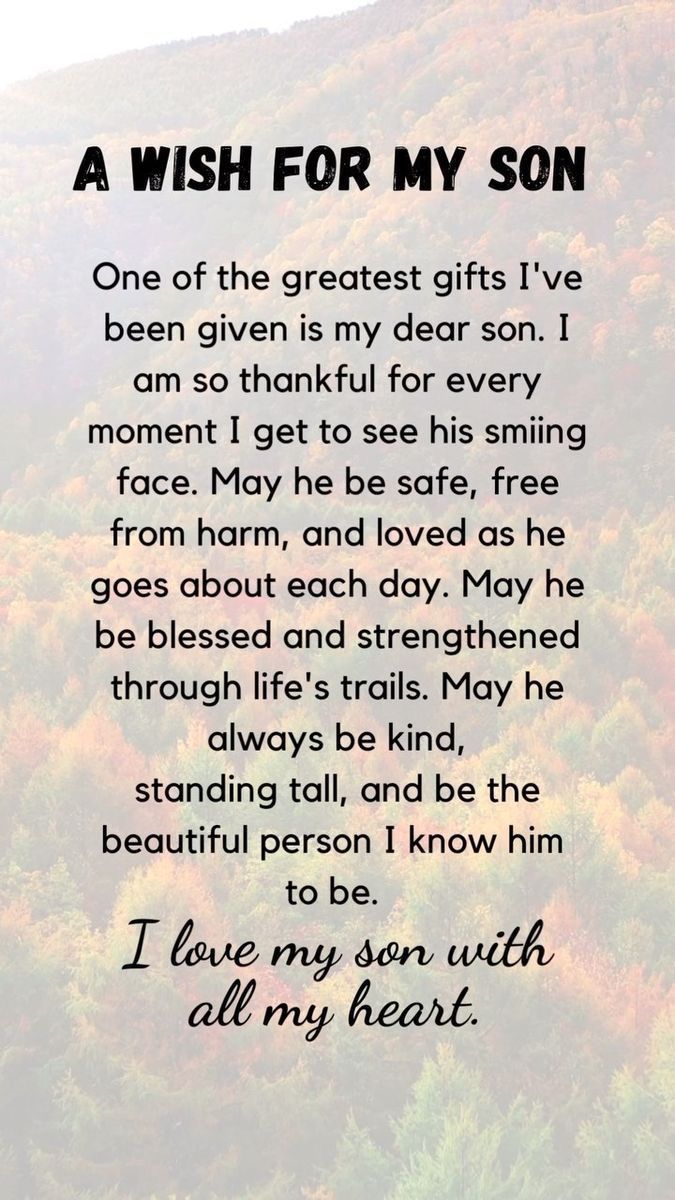 A Wish For My Son