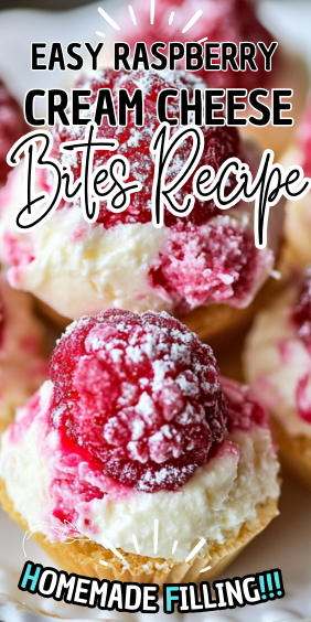 Easy Raspberry Cream Cheese Bites