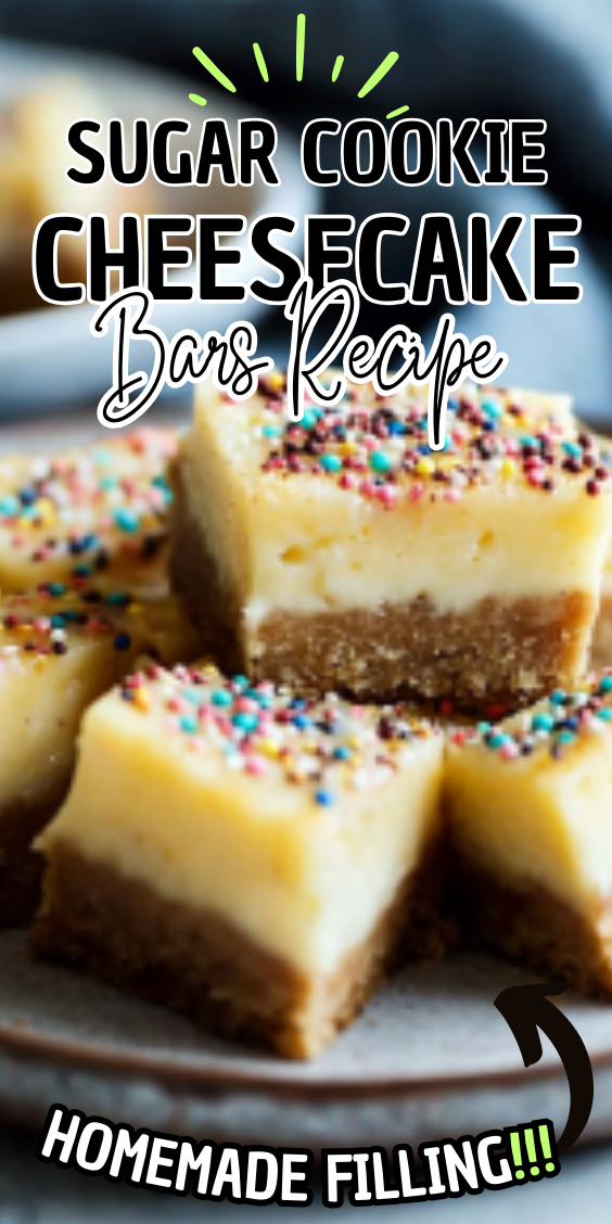 Easy Sugar Cookie Cheesecake Bars