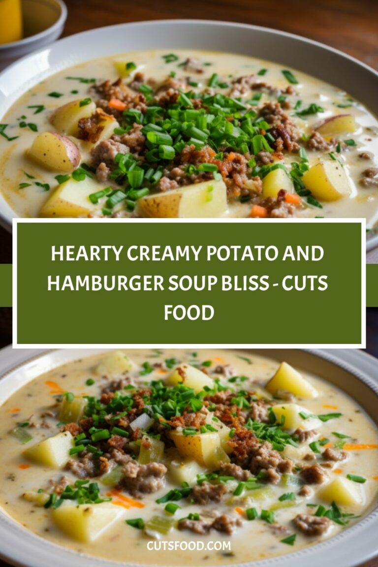 Hearty Creamy Potato and Hamburger Soup Bliss – Cuts Food