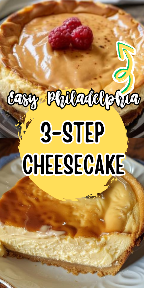 Easy Philadelphia 3-Step Cheesecake