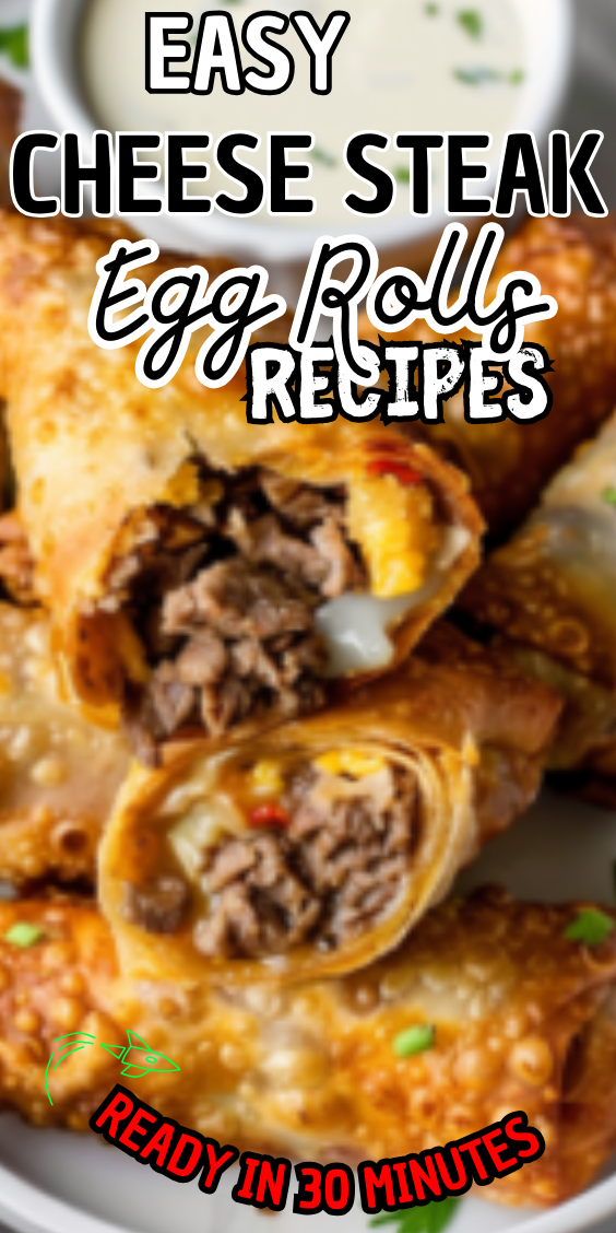 Easy Cheese Steak Egg Rolls