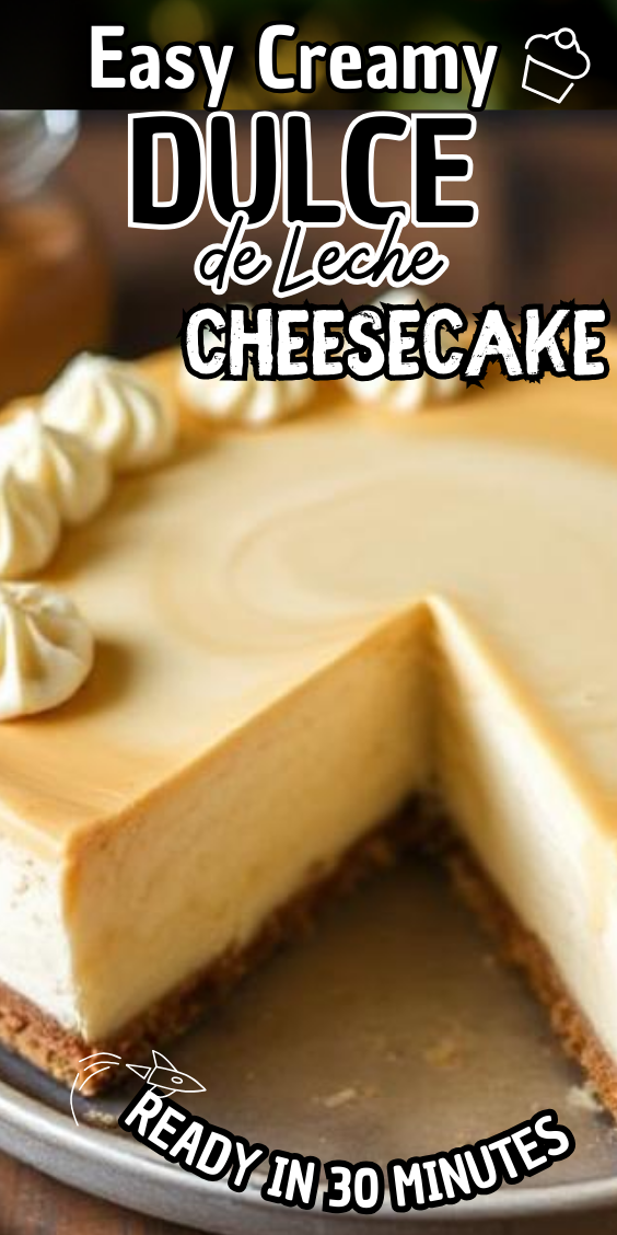 Easy Creamy Dulce de Leche Cheesecake