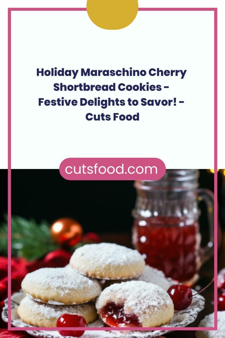 Holiday Maraschino Cherry Shortbread Cookies – Festive Delights to Savor! – Cuts Food