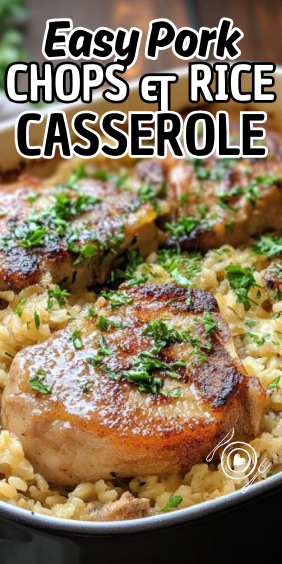 Easy Pork Chops & Rice Casserole