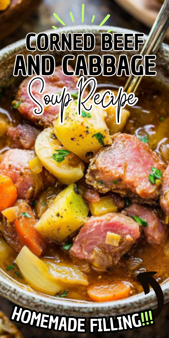 Easy Corned Beef and Cabbage Soup