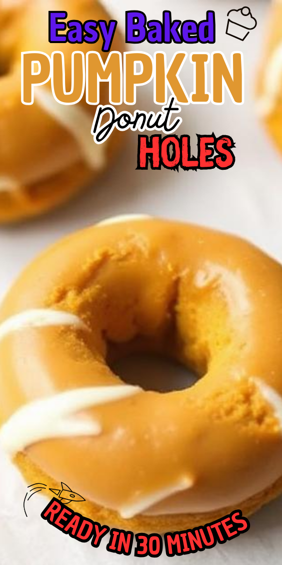 Easy Baked Pumpkin Donut Holes