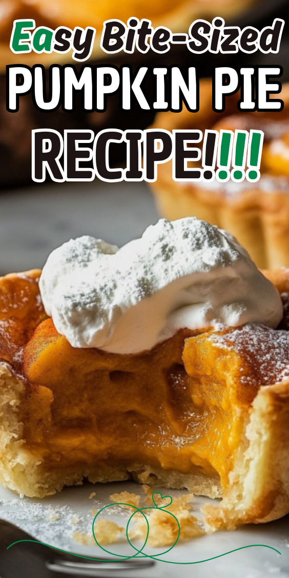 Easy Bite-Sized Pumpkin Pie