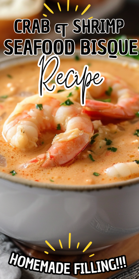 Crab and Shrimp Seafood Bisque Recipe