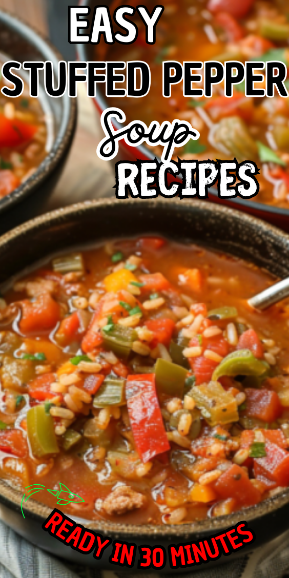 Easy Stuffed Pepper Soup