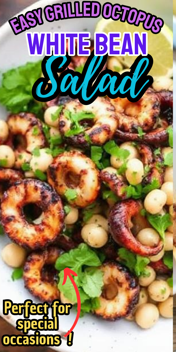Easy Grilled Octopus and White Bean Salad
