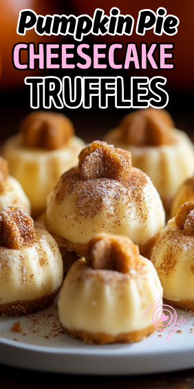 Easy Pumpkin Pie Cheesecake Truffles