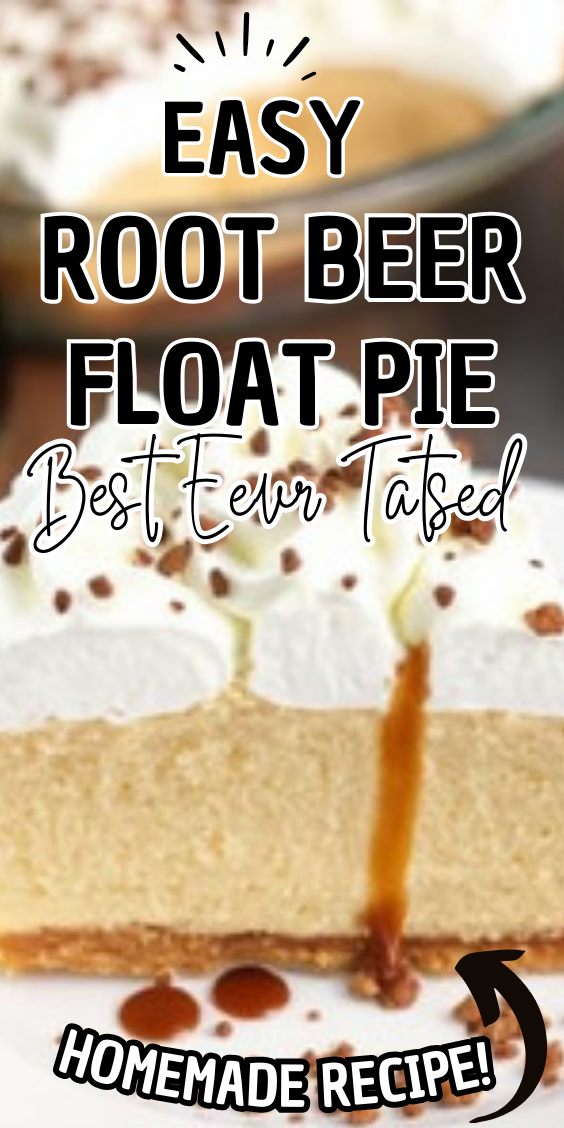 Easy Root Beer Float Pie