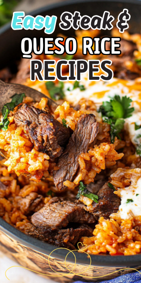 Easy Steak & Queso Rice