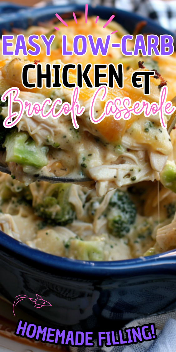 Easy Low-Carb Chicken & Broccoli Casserole