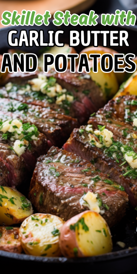 Easy Skillet Steak with Garlic Butter and Potatoes