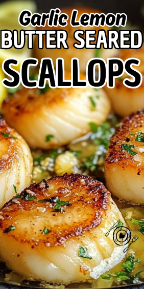 Easy Garlic Lemon Butter Seared Scallops