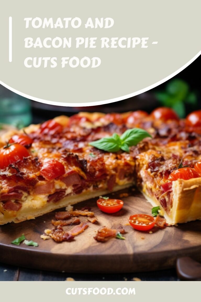 Tomato And Bacon Pie Recipe – Cuts Food