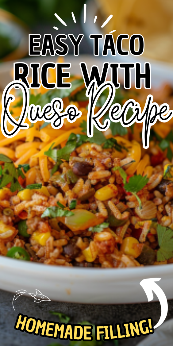 Easy Taco Rice with Queso