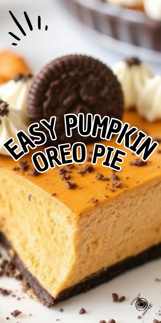 Easy Pumpkin Oreo Pie