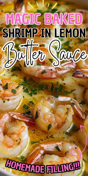 Magic Baked Shrimp in Lemon Butter Sauce